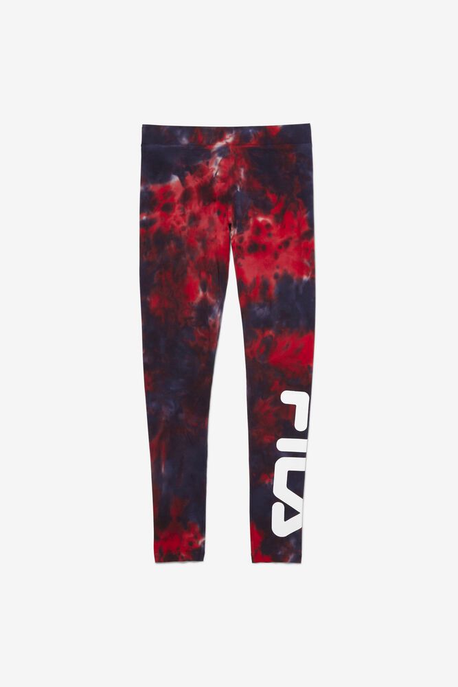 Fila Legging Dame Marineblå/Rød Laila Tie Dye 894065-IRG